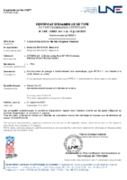 Certificat d’examen UE de type n° LNE – 33033 rév. 4 du 13 juillet 2021