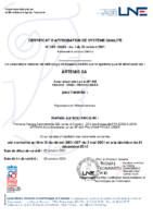 Certificat d’approbation LNE – 35695 Rev. 1_Réparation et révision des réfractomètres