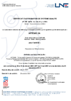 Certificat d’approbation LNE – 35695 Rev. 3_Réparation et révision des réfractomètres